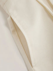 Linen-blend High Waist Shorts