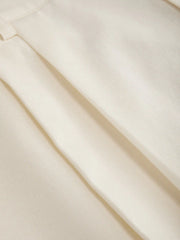 Linen-blend High Waist Shorts