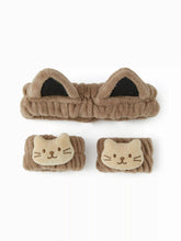 CAT SKINCARE HEADBAND & WRISTBAND SET