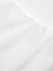 Cotton-blend Ruched Short Sleeve Tee