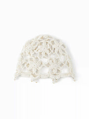 FLORAL KNITTED HAT