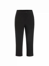 Mid Rise Solid Legging Capri Pants