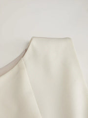 Boat Neck Solid Ruffle Hem Mini Dress