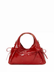 FAUX LEATHER BOWKNOT HANDBAG & CROSSBODY BAG