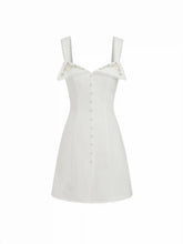 Jacquard Floral Embroidery Sweetheart A-line Mini Dress