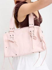 BOWKNOT STUDDED SHOULDER BAG