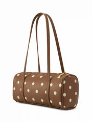 POLKA DOT CYLINDRICAL SHOULDER BAG