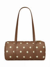 POLKA DOT CYLINDRICAL SHOULDER BAG