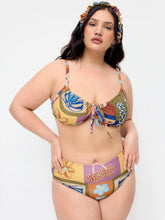 Sweetheart Neckline Conversational Print Bikini Swimsuit Curve & Plus