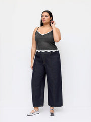 Denim High Rise Baggy Jeans Curve & Plus