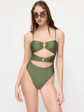 Sweetheart Ruched O-Rings Solid One-pieces