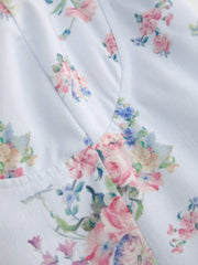 Floral Sweetheart Floral Mid Rise Flared Midi Dress Curve & Plus