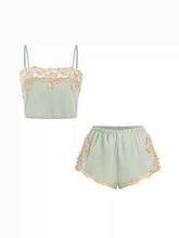 Embroidery Lace Panel Wireless Lingerie Set