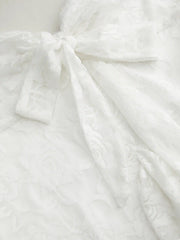 Lace Floral Sweetheart Tiered Mini Dress