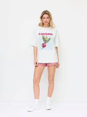Cotton Radish Fruit Graphic Oversized Short Sleeve Tee