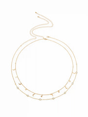 MOON & STAR & RHINESTONE WAIST CHAIN
