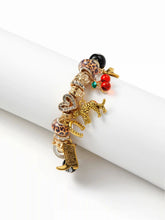 LEOPARD PRINT & BILLIARD BALL & CHERRY BRACELET
