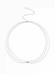 RHINESTONE LAYERED WAIST CHAIN