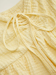 Textured Sweetheart Ruffle Sleeve Top Curve & Plus