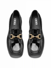 BUCKLE CHUNKY HEEL LOAFERS