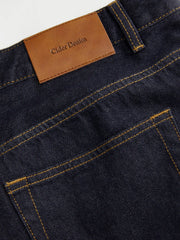 Denim Washed Mid Rise Barrel-leg Jeans Curve & Plus