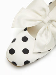 BOWKNOT & POLKA DOT MARY JANE FLATS