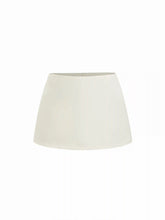 Satin Low Rise A-line Mini Skort