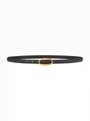 OVAL BUCKLE SLIM BELT