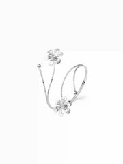 FLOWER & ZIRCON ARM CUFF