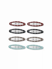 8PCS POLKA DOT HAIR CLIP SET