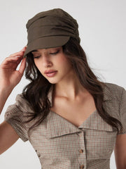 IRREGULAR RUCHED BERET HAT