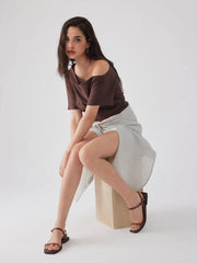 ADJUSTABLE STRAP SQUARE TOE SANDALS