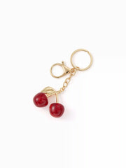 CHERRY & BOWKNOT KEYCHAIN