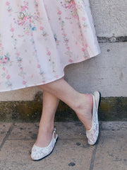 MESH SLINGBACK FLATS