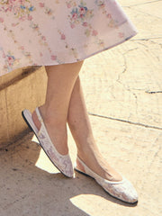 MESH SLINGBACK FLATS