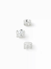 3PCS FAUX PEARL & TWISTED RING SET