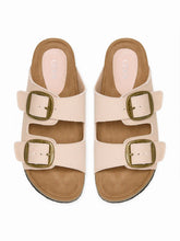 DOUBLE BAND BUCKLE SLIPPERS