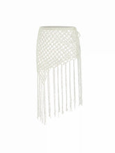 Crochet Side Tie Cover Up with Tassels