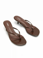 FLIP-FLOP KITTEN HEEL SANDALS