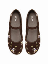 FLORAL MARY JANE FLATS
