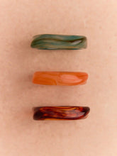 3PCS MARBLE PATTERN RESIN BRACELET SET