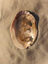 8 PCS SHELL & STARFISH & FLORAL RING SET