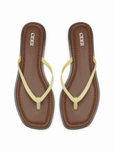 SQUARE TOE FLIP-FLOP SLIPPERS
