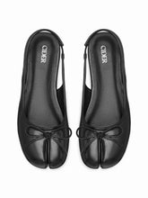 BOWKNOT DECOR SPLIT TOE SLINGBACK FLATS