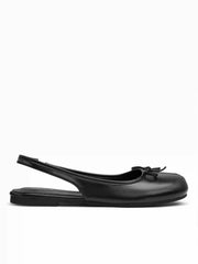 BOWKNOT DECOR SPLIT TOE SLINGBACK FLATS