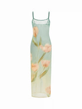 Floral Tie Dye Cami Maxi Dress Swimsuit Cover-Up