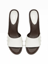 STUDDED PLATFORM MULE SANDALS