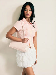 Cotton-blend Low Rise Solid Layered Micro Bloomer Shorts