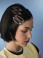 8PCS POLKA DOT HAIR CLIP SET