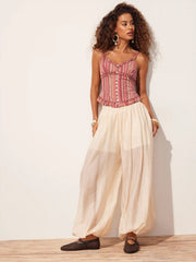 Ruffle Striped Cami Top